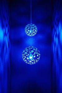 blue decor light